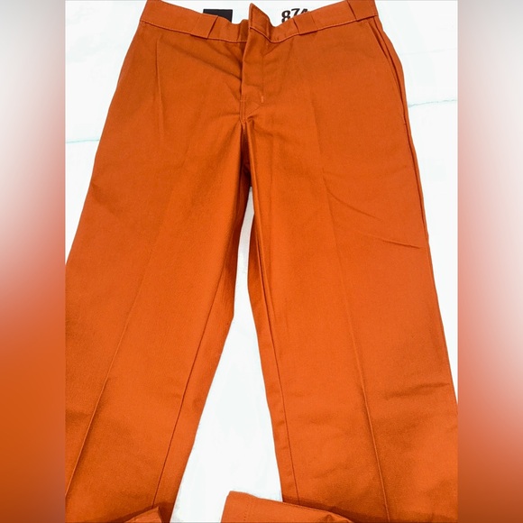 Dickies 874 pants original fit NWT 30x32 orange marron - Picture 2 of 7